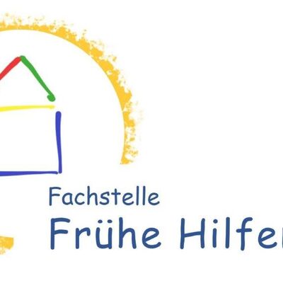 Frhe Hilfen-Logo: Ein Haus mit dem Schriftzug "Fachstelle fr Frhe Hilfen"