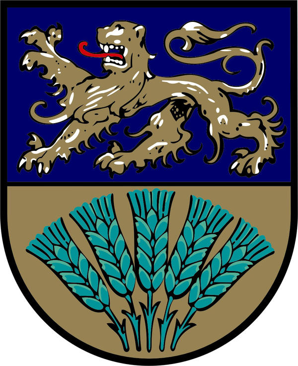 Das Wappen des Landkreises Wolfenbttel.